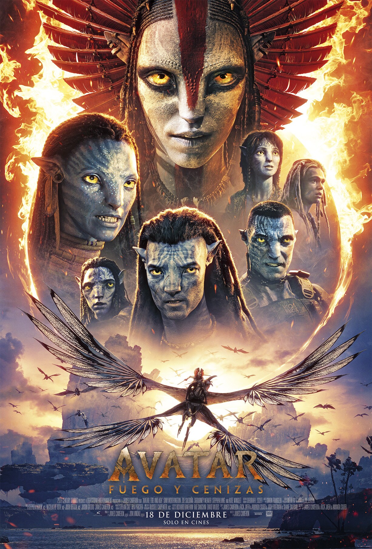 Avatar fuego y cenizas poster